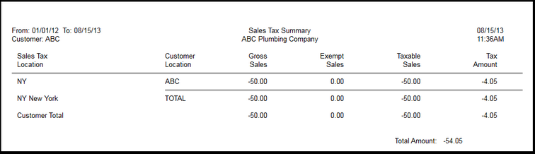 31-CSI_Summary_Billing_Sample - Sales Tax Summary